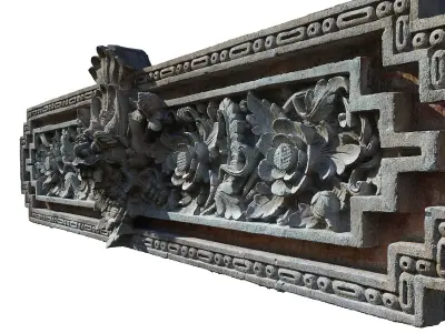 Decorative Statue Low-poly 3D model