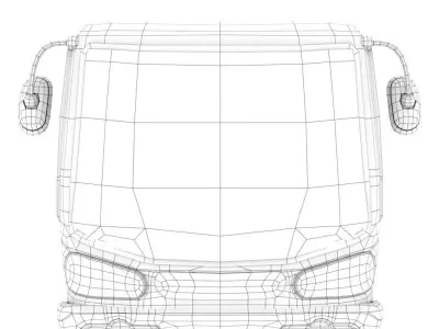 Cartoon Bus 3D model