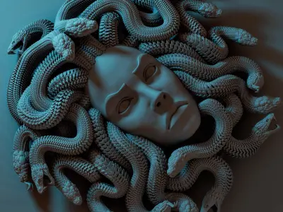 MEDUSA WALL DECOR 3D print model