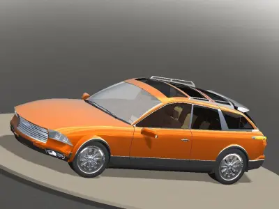 Sporty Crossover 3D model
