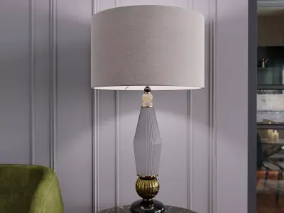 Cary Table Lamp by Villari 3D model