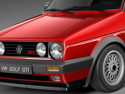 Volkswagen Golf GTI mk2 1983-1992- 3D model