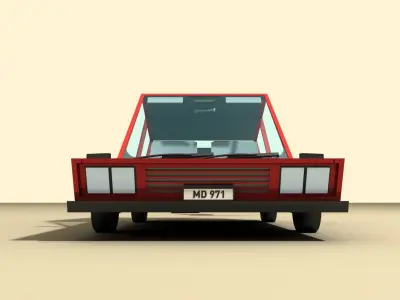 CAR 1 Low-poly 3D model