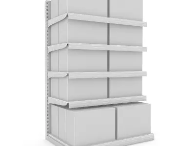 cleaning product market stand 09 Low-poly 3D model