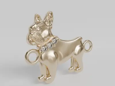 pulsera bulldog frances 3D print model