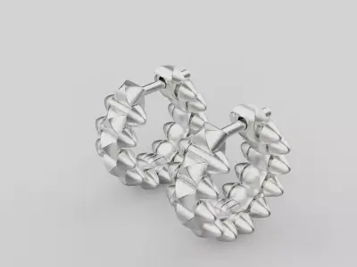 Clash Earrings 91288 3D print model