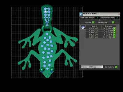 HIP HOP LIZARD PENDANT 3D PRINTABLE MODEL 3D print model