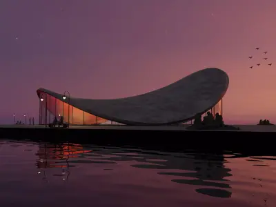 Organic building 3D model