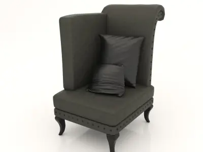 Interior Sofa Armchair 28 - For CNC and Interior 3D model