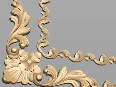 Carved Decor 3D model 13