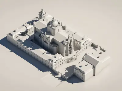Baroque Cathedral 3D model