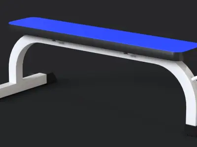 Gym Bench 3D model