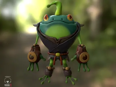 Frogs fantastik 3D model