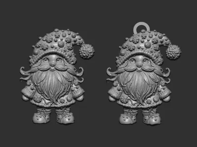 christmas candy sanda decor  3D print model