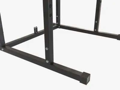 Exercise adjustable bench cage 3D model