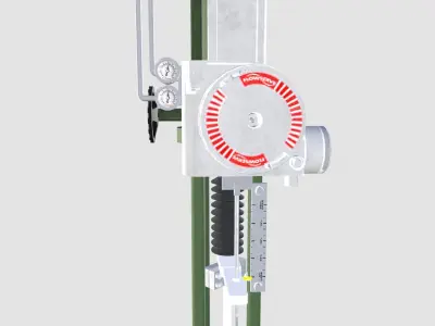 Control Valve Handjack Low-poly 3D model