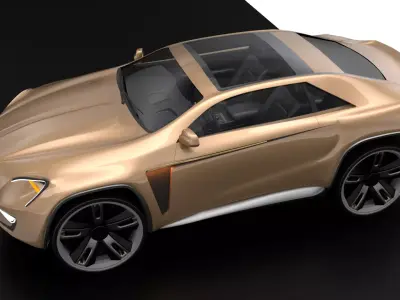Cross-over coupe 3D model