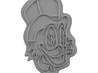 Donald Duck Neon Sign 3D model