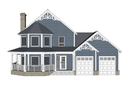 Victorian House 19 -Archimple LLC 3D model