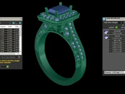 ring code 149 3D print model