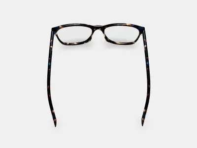 Yardley Eyeglasses in Blue Marbled Tortoise 3D model purchase