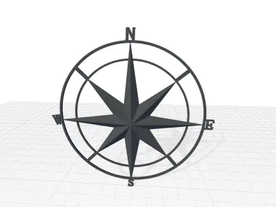 Metal Abstract Wall Decor 3D model