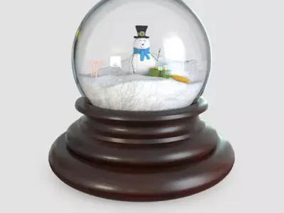 Glass Snow Globes 3D model
