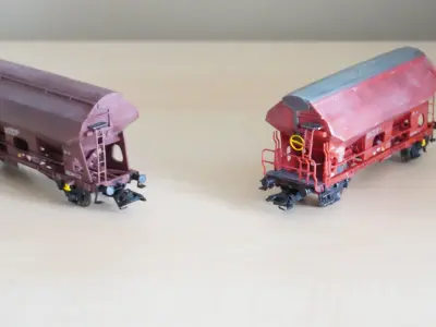 Pre supported H0 1-87 scale Tds self-unloading car 3D print model