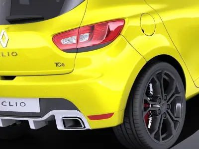 Renault Clio 2015 RS 200 VRAY 3D model