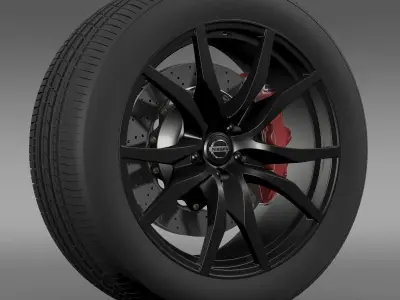 Nissan GTR wheel 2015 3D model