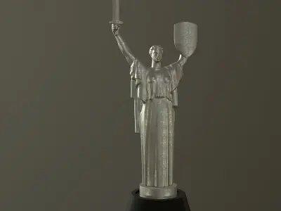 Mother motherland Low-poly 3D model