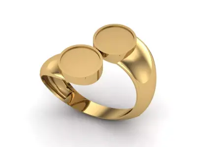 Womens Rings Plain Ring Ready STL 3DM Models Rings women 3D print model