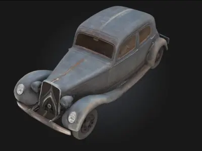 Amphibious Classic  Vintage Dual-Terrain Vehicle 3D model