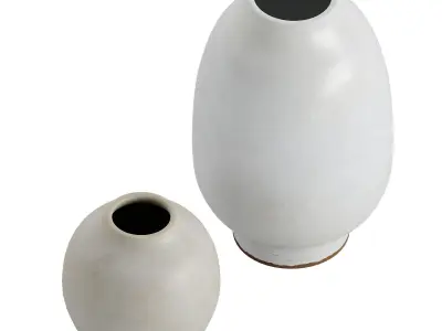 Quin Handcrafted Ceramic Vases 3D model