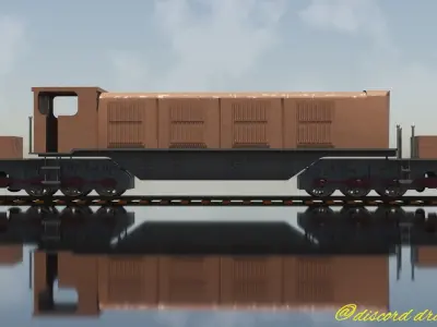 Garratt diesel outside frame version 3D model
