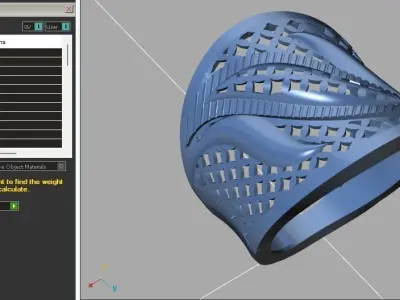 Fancy Womens Rings Plain Rings Ready STL 3DM Models Rings 3D print model 54