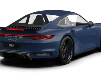 Porsche 911 Turbo S 2021 3D model