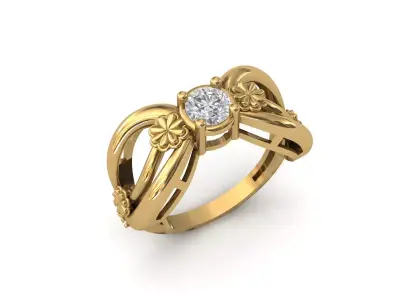 Rings for Women Womens Rings Stone Ring Ready STL 3DM Models  3D print model 25