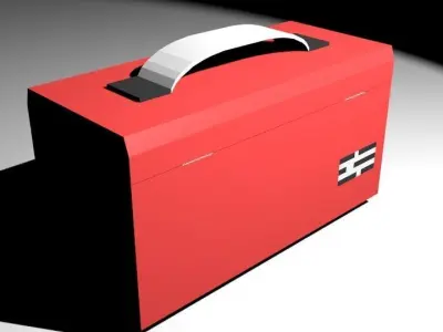 Toolbox Low-poly 3D model