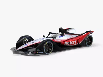 Venturi Formula E 2020 Low-poly 3D model