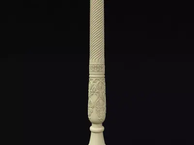 post for stairs 3D model