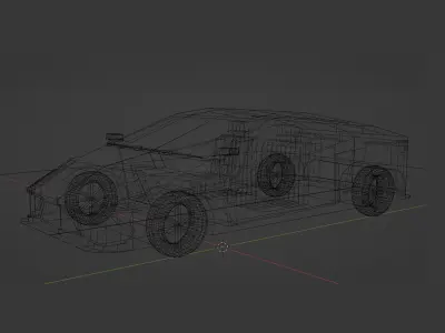 3D Sport Car 2O 3D model