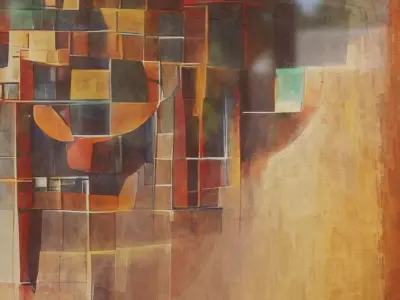 Framed Artwork Abstract Geometric 3 Low-poly 3D model