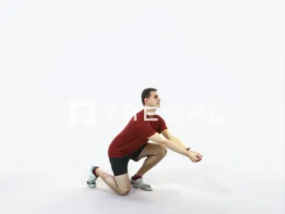 Romance 03E Volleyball Digging Sports Man Low-poly 3D model