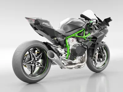 KAWASAKI NINJA H2R 2021 3D model