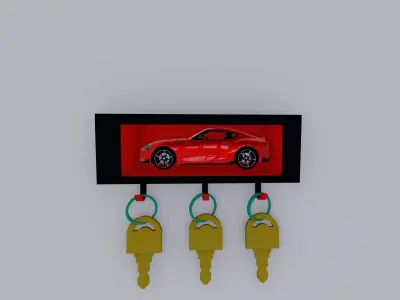 car keyholder 3D print model