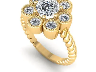 3D CAD NJ-1367-RIng 3D print model