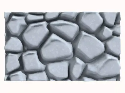 Stone wall 196 3D model