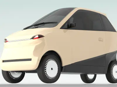 Vayve Mobility EVA Champagne Gold 3D model