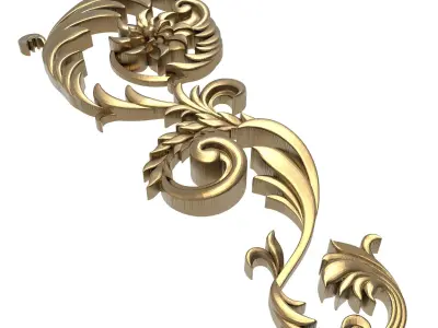decorative pattern ready for 3D printing 3D model 6